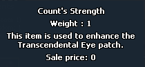 Count's Strength tooltip