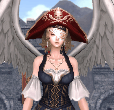 Character showing the Count Deco Set equipped