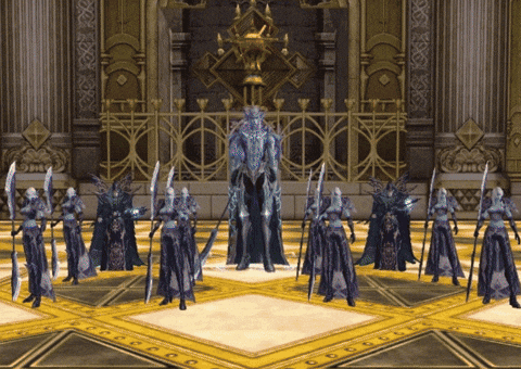 Boss room in Corrupt Hero Hall with brainwashed hero and surrounding mobs