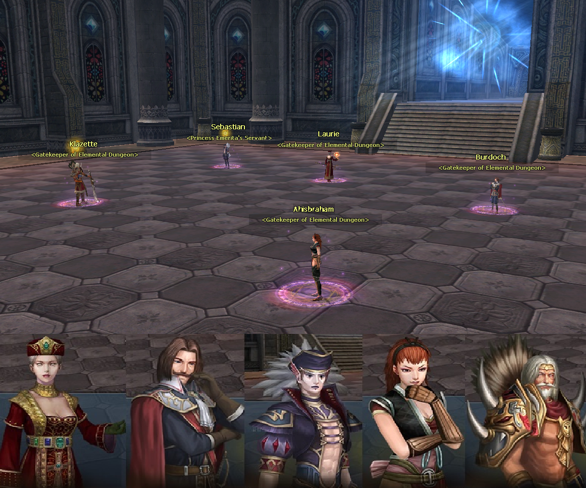 Elemental Dungeon level selection