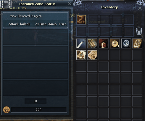 Five Elements chart in dungeon lobby